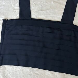 GANNI SILK Tank Top Black L Made In Italy